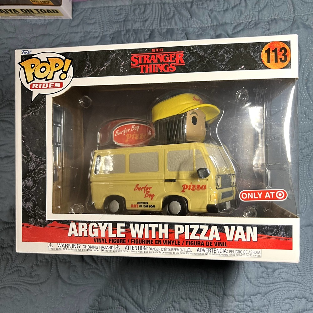 Funko Pop! Rides Stranger Things Argyle With Pizza Van Target Exclusive